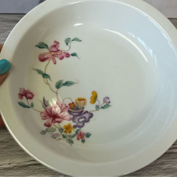 Bareuther Waldsassen Bavaria Germany Floral Serving Salad Bowls 172 Set of 2 - Picture 3 of 11